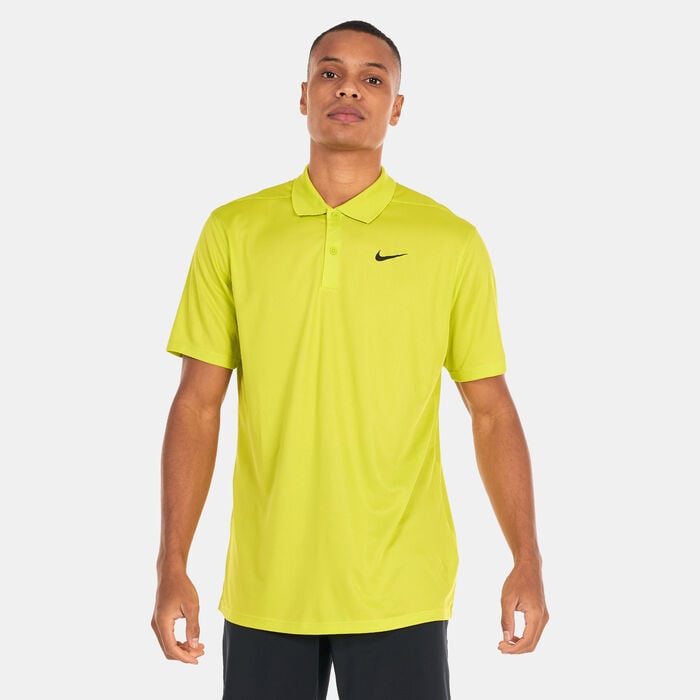 Buy Nike Men's Dri-FIT Victory Solid Golf Polo Shirt Green in Dubai ...