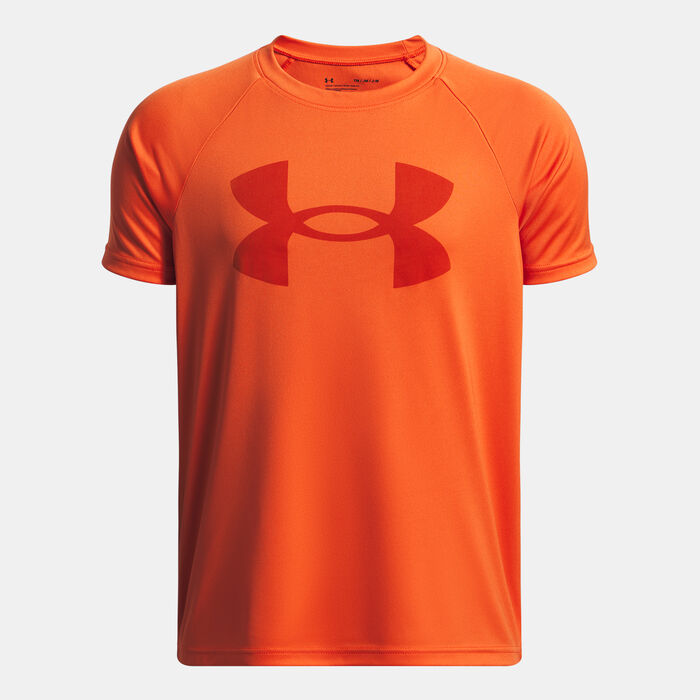 Under Armour Kids' UA Tech Big Logo T-Shirt Orange image number 0