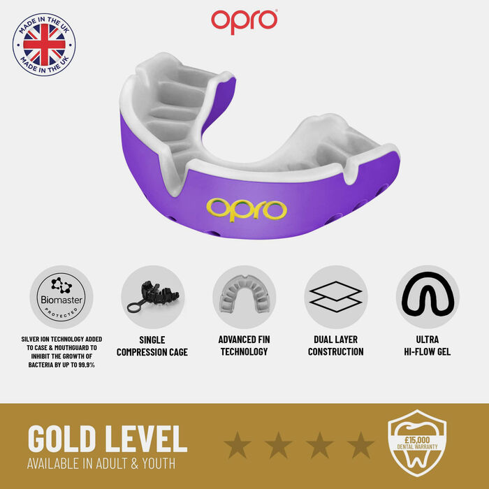 OPRO Self-Fit Gold-Level GEN5 MMA Mouth Guard Black image number 2