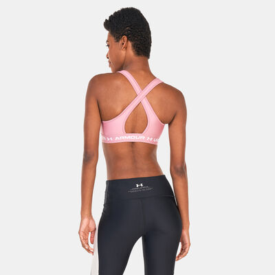 Under Armour Women's Armour® Mid Crossback Long Line Sports Bra Pink in  Dubai, UAE