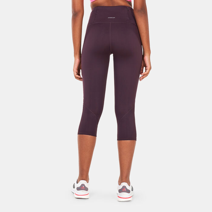 adidas Women&rsquo;s Own the Run 3/4 Running Leggings Red image number 1