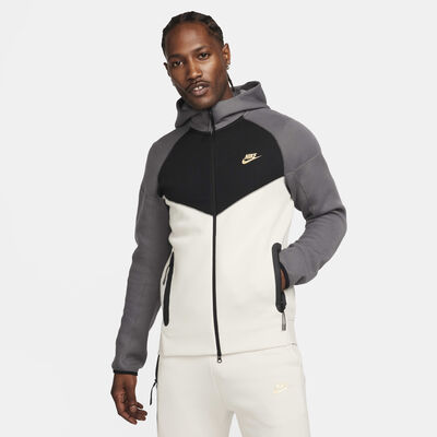 Nike Men's Sportswear Tech Fleece Windrunner Full-Zip Hoodie White