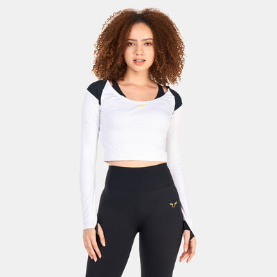 SQUATWOLF Women's LAB360° Impact Training Crop Top White