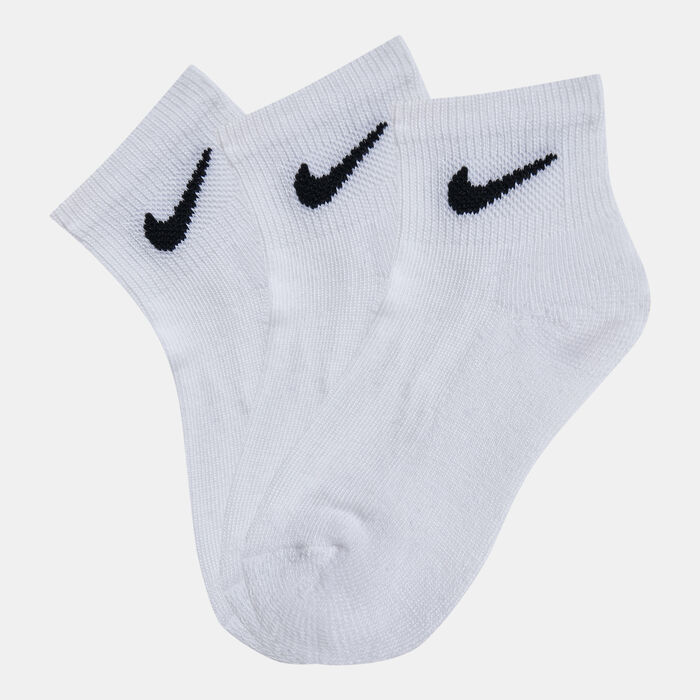 Nike Kids' NHN Basic Quarter Socks (3 Pack) White image number 0