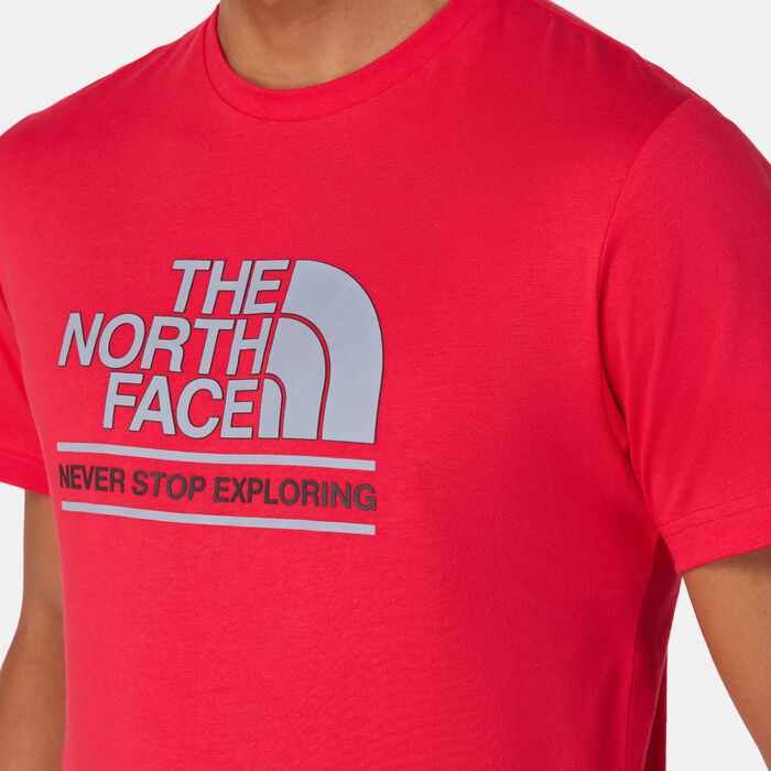 The North Face Men's Foundation Coordinates Graphic T-Shirt Red image number 3