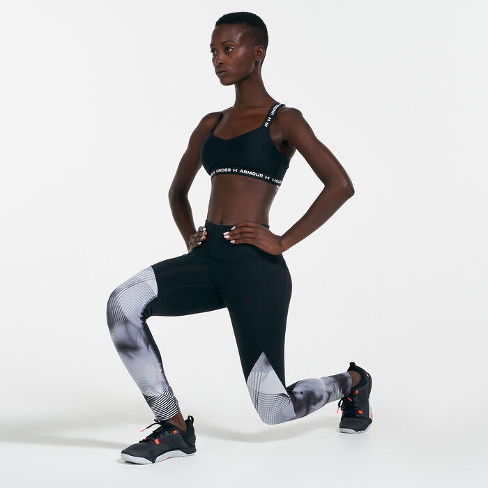 Under Armour Women's Crossback Sports Bra Black image number 2