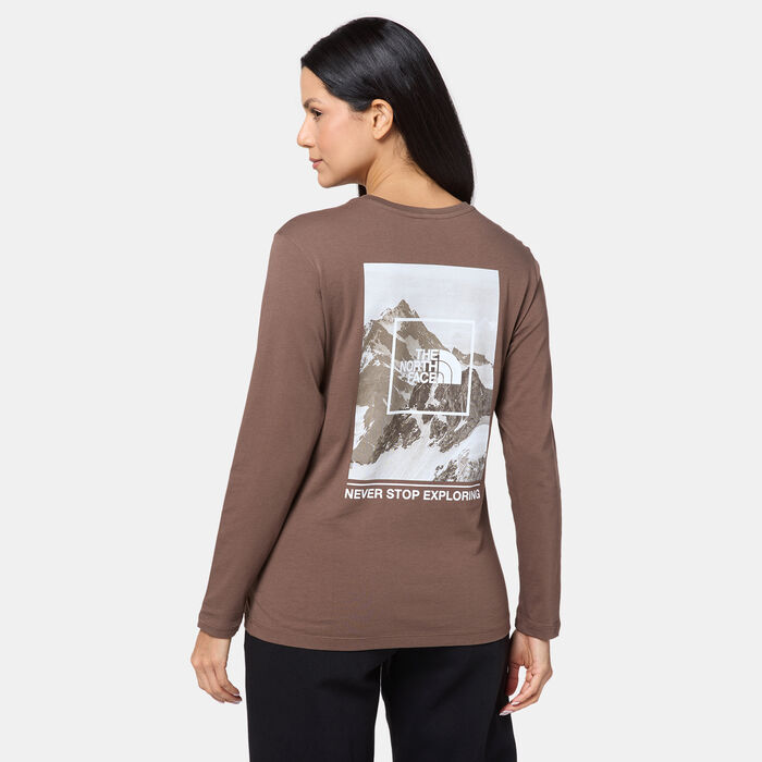 The North Face Women's Mountain Graphic T-Shirt Brown image number 1