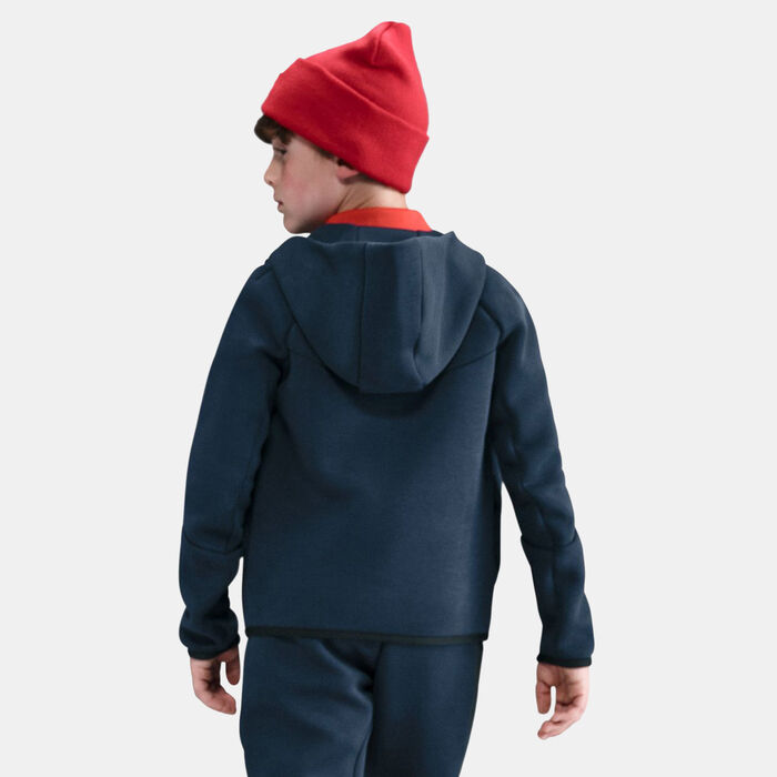 Nike Kids' Sportswear Tech Fleece Full-Zip Hoodie Blue image number 1