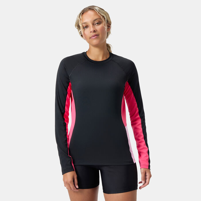 Speedo Women's Long Sleeve Swimming Top Black image number 0