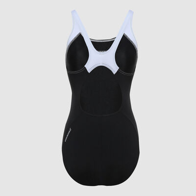 Speedo Women's Boom Splice Muscleback Swimsuit Black