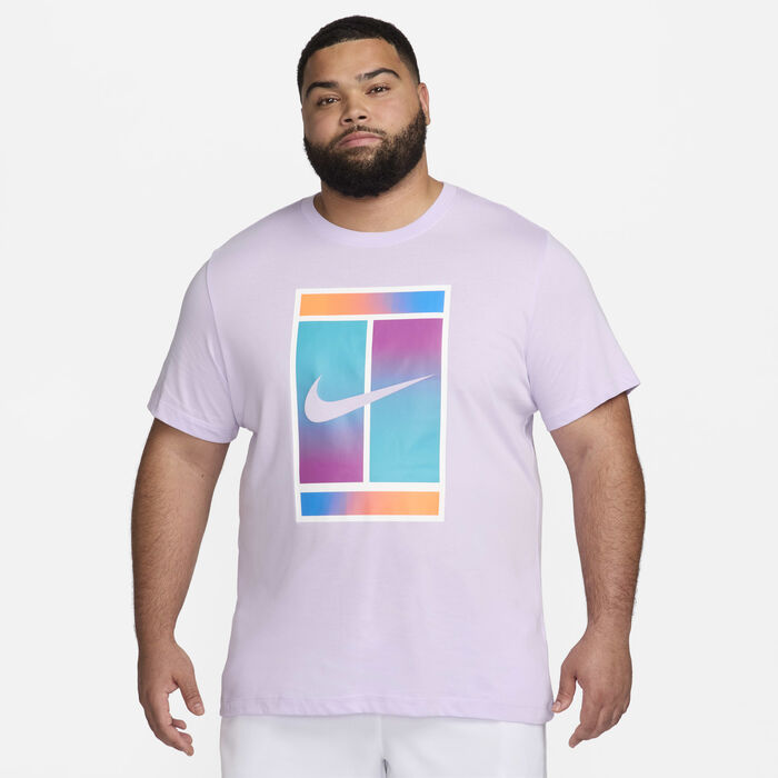 Nike Men's Court Dri-FIT Tennis T-Shirt Pink image number 4