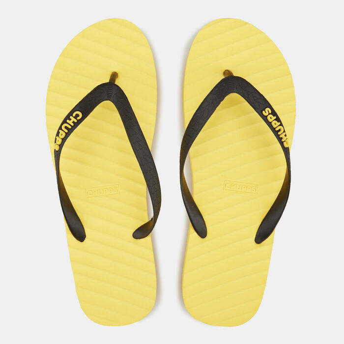 Chupps Men's Banana Leaf Flip Flops Black image number 0
