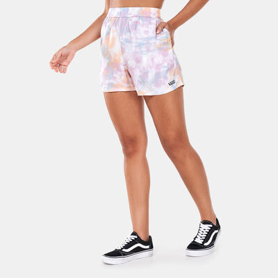 Vans Women's Mascy Daze Tri Dye Woven Shorts Pink
