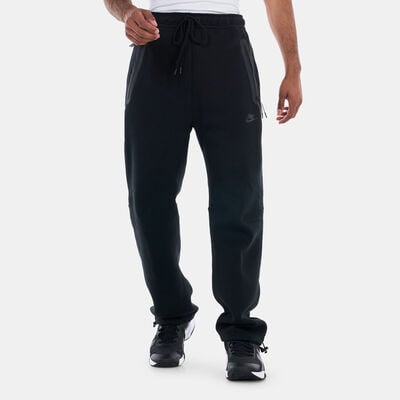 Nike Men's Sportswear Tech Fleece Open-Hem Tracksuit Bottoms Black