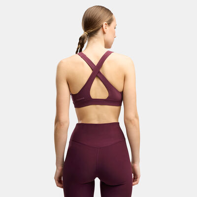 PUMA Women's CLOUDSPUN Medium-Support Training Sports Bra Red
