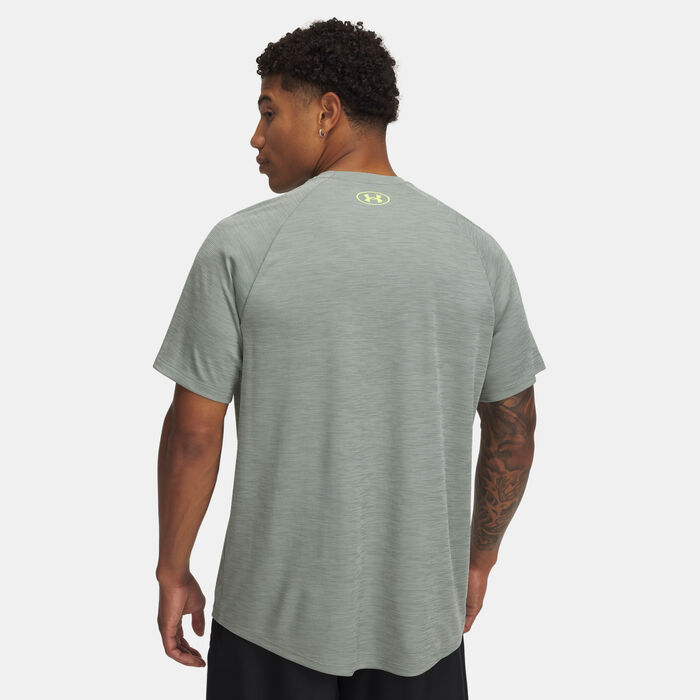 Under Armour Men's UA Tech Textured T-Shirt Green image number 1