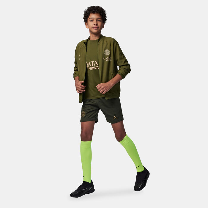 Nike Kids' Paris Saint-Germain Dri-FIT Replica Fourth Football Shorts - 2023/24 Green image number 2