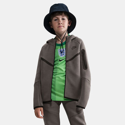 Nike Kids' Sportswear Tech Fleece Full-Zip Hoodie Brown