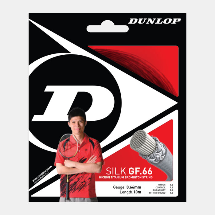 Dunlop STR Silk 3D .66 Badminton String Black image number 0