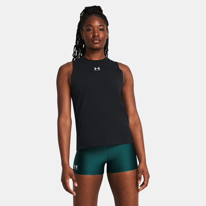 Under Armour Women's Rival Muscle Tank Top Black image number 0