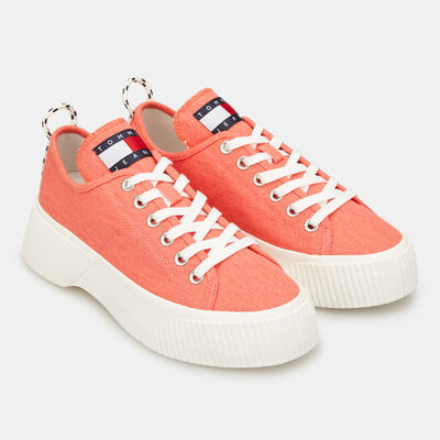 Tommy Hilfiger Women's Vulcanized Platform Shoes Brown