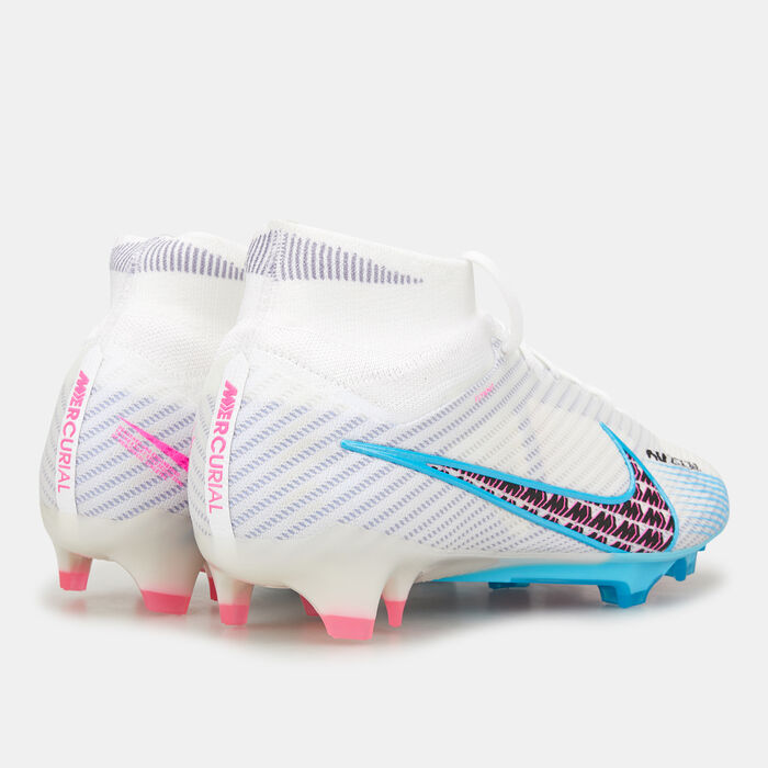 Nike Men's Zoom Mercurial Superfly 9 Elite Firm-Ground Football Shoe White image number 3