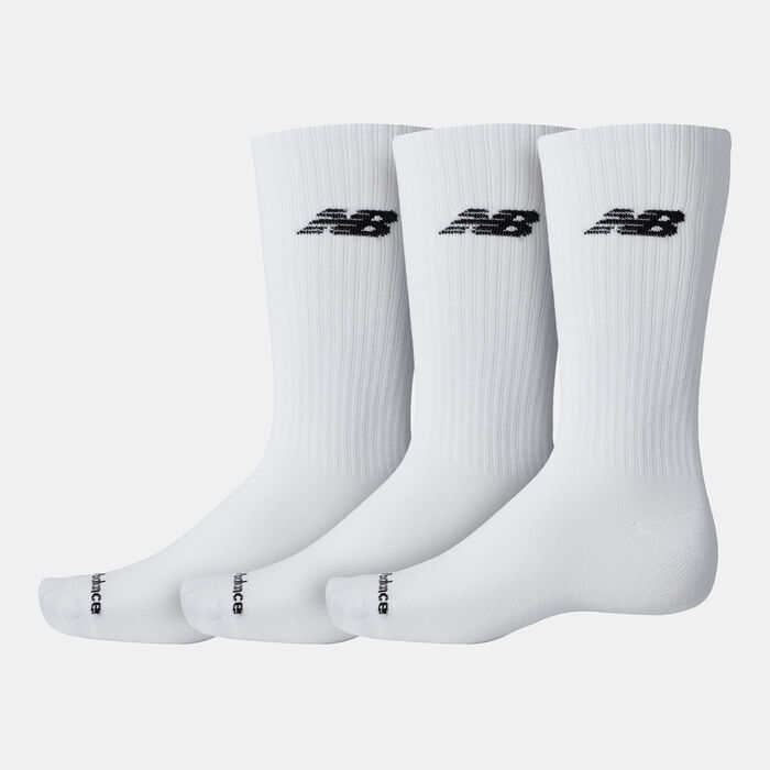 New Balance Lightweight Crew Socks (3 Pairs) White image number 0