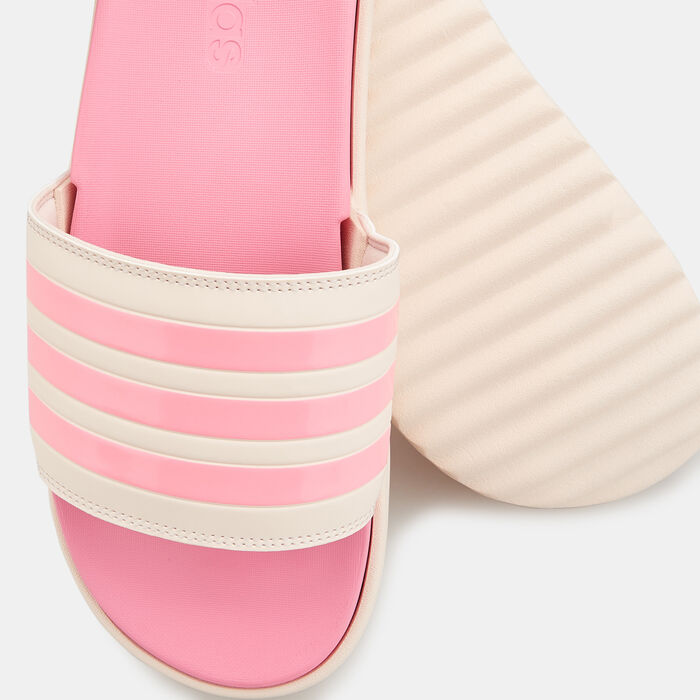 adidas Women's Adilette Platform Slides Pink image number 2