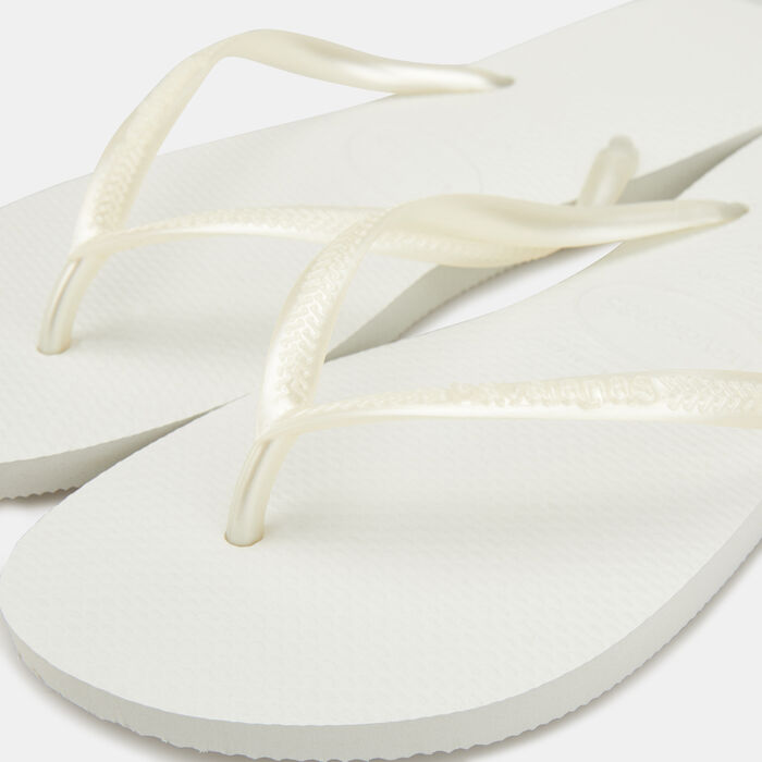 Buy Havaianas Women's Slim Flip Fops White in Dubai, UAE -SSS