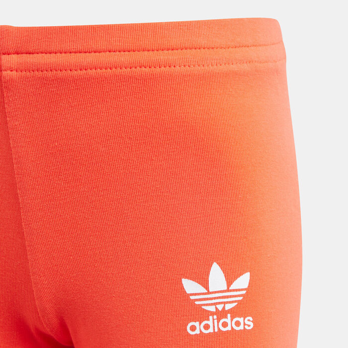 adidas Originals Kids' Floral T-Shirt and Bike Shorts Set (Younger Kids) Multi image number 2