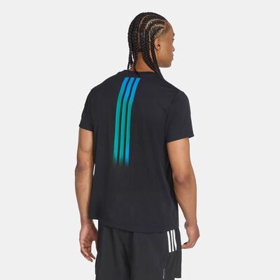 adidas Men's Follow The Line Running T-Shirt Black