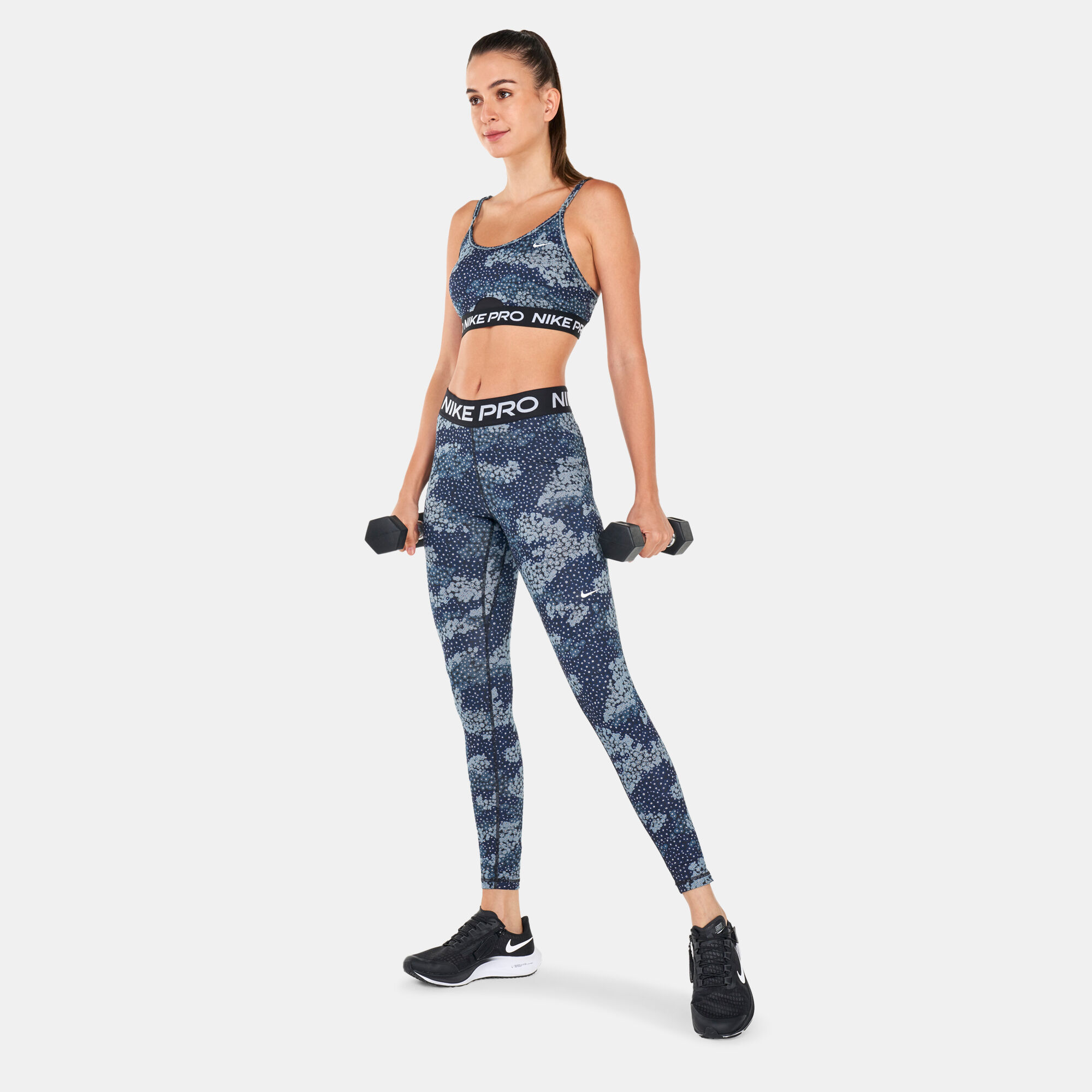 cropped nike pro camo leggings