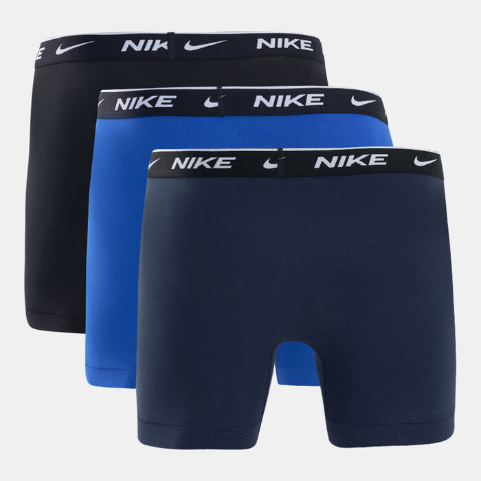 Buy Nike Men's Logo Boxer Briefs (3 Pack) Blue in Dubai, UAE -SSS