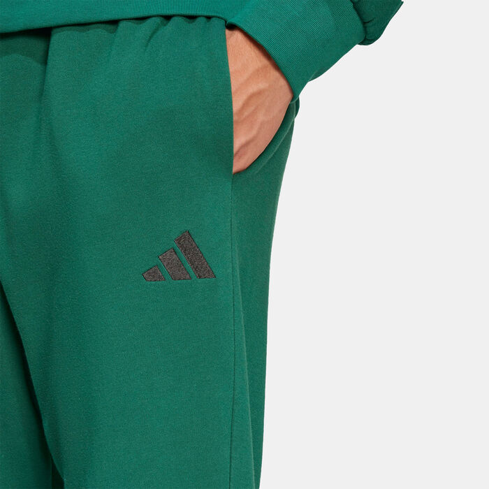 adidas Men's Essentials Feelcozy Sweatpants Green image number 3