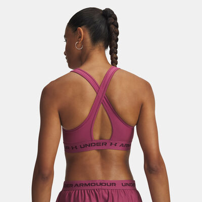 Under Armour Women's Armour Medium-Support Training Sports Bra Pink