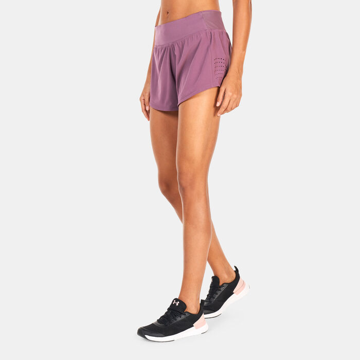 Buy Under Armour Women's UA Speedpocket Shorts Purple in Dubai