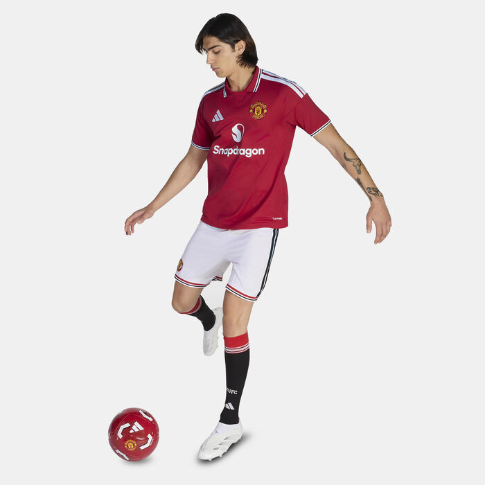 adidas Men's Manchester United 26/27 Home Replica Football Shorts White image number 2
