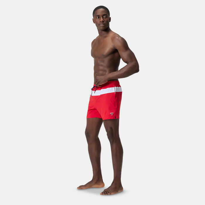 Speedo Men's Colourblock Volley Swimming Shorts Red image number 2