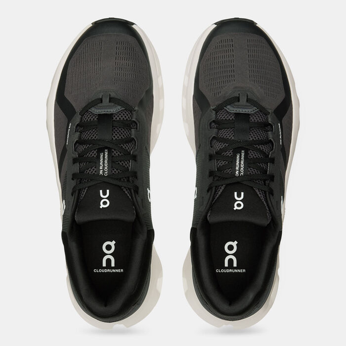 On Men's Cloudrunner 2 Wide Running Shoes Black image number 4
