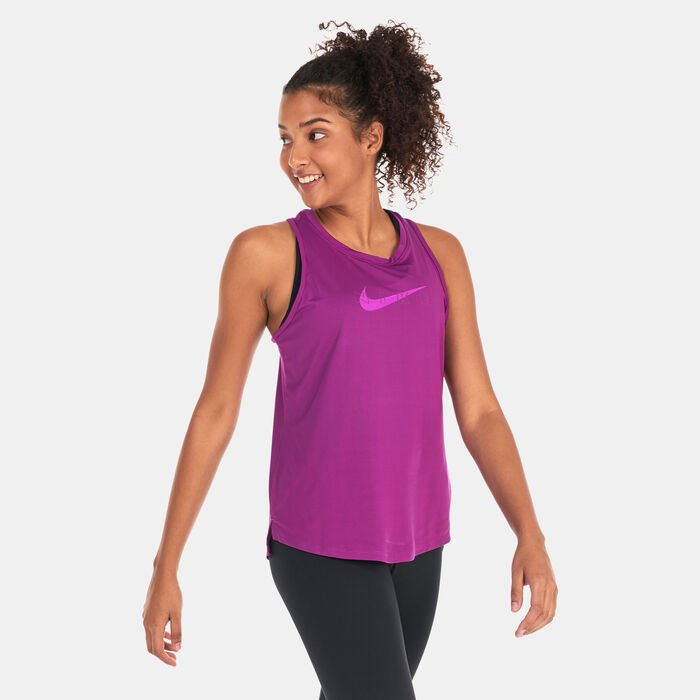 Buy Nike Women's Dri-FIT One Graphic Tank Top Purple in Dubai, UAE -SSS