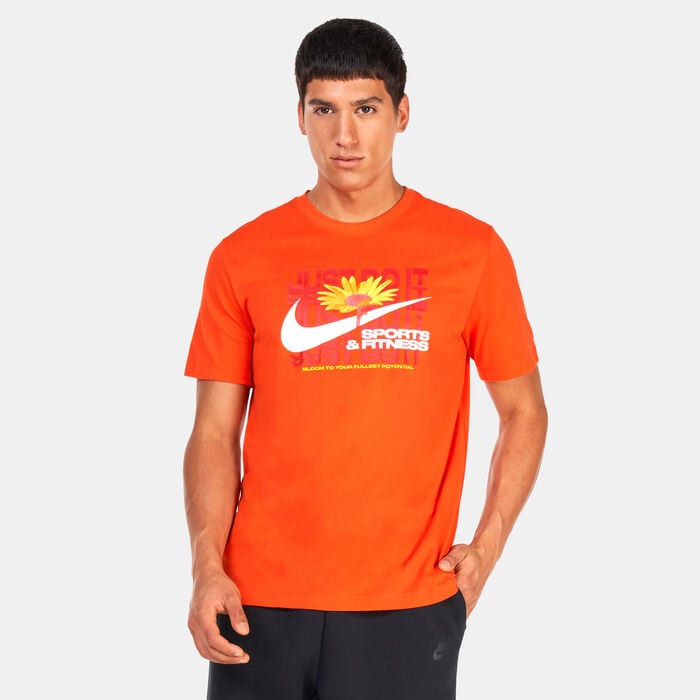Nike Men's Dri-FIT Training T-Shirt Orange image number 0