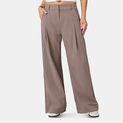 Fabletics Women's Everyday Wide-Leg Pants Brown