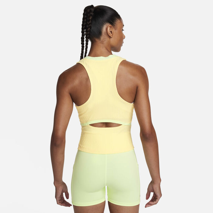 Nike Women's Court Slam Tank Top Yellow image number 1