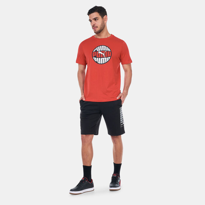PUMA Men's Graphics Circular T-Shirt Red image number 2