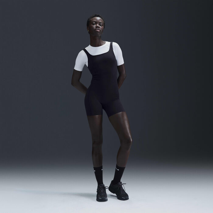 Nike Women's Zenvy Dri-FIT Bodysuit Black image number 3