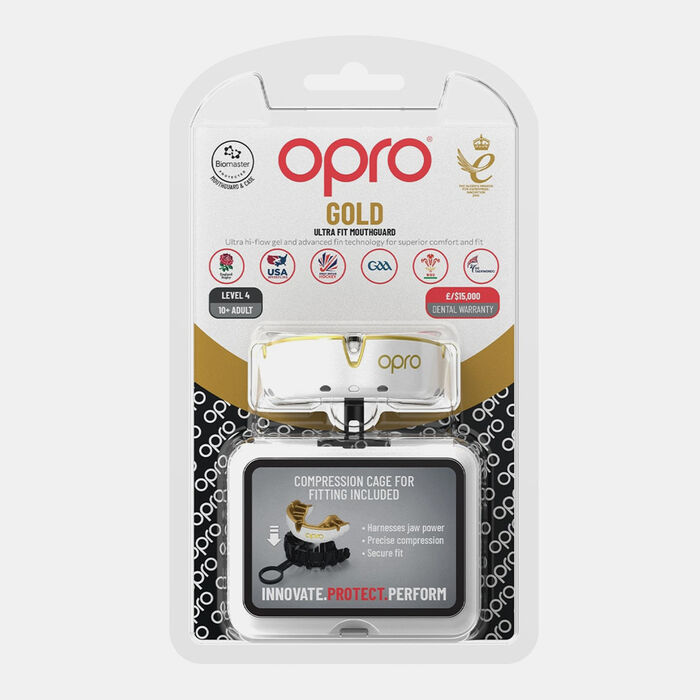 OPRO Self-Fit Gold-Level MMA Mouth Guard White image number 1