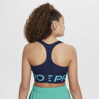 Nike Girls' Pro Swoosh Sports Bra Green