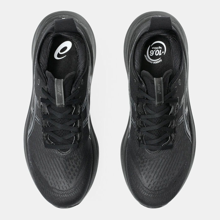 ASICS Men's GEL-NIMBUS 27 Wide Running Shoes Black image number 4