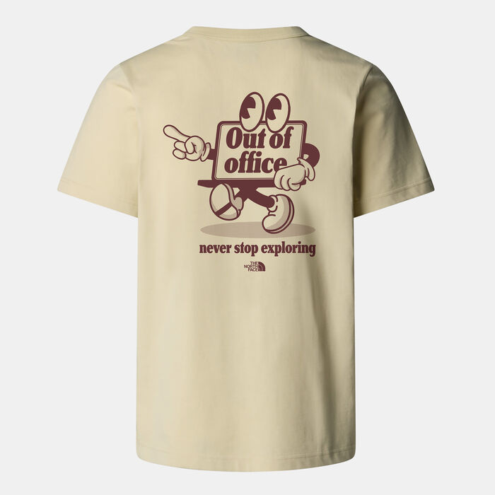 The North Face Men's Cartoon Logo T-Shirt Beige image number 1
