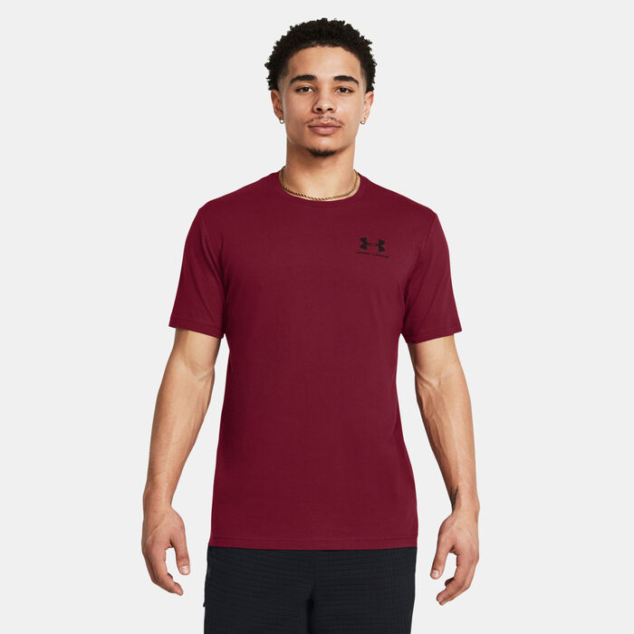 Under Armour Men's Sportstyle Left Chest Logo T-Shirt Red image number 0